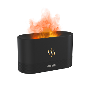 Светодиодный USB увлажнитель-ароматизатор Flame, цвет черный