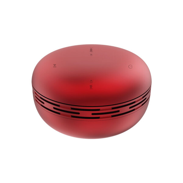Беспроводная Bluetooth колонка Burger Inpods TWS софт-тач, цвет красная