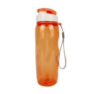 Пластиковая бутылка Сингапур, цвет оранжевая