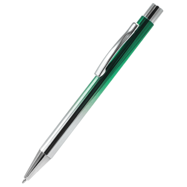 Ручка металлическая Синергия, цвет зеленая