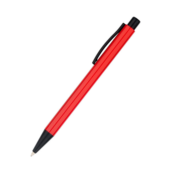Ручка металлическая Deli, цвет красная