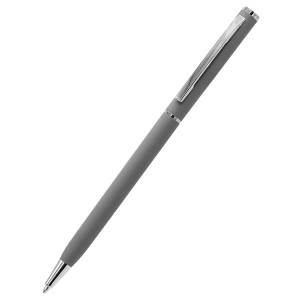 Ручка металлическая Tinny Soft софт-тач, цвет серая