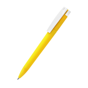 Ручка пластиковая T-pen софт-тач, цвет желтая