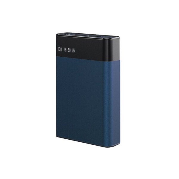 Внешний аккумулятор в металлическом корпусе Apria, 10000 mAh, цвет синий