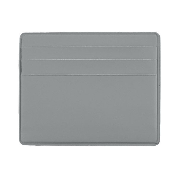 Чехол для 6 карт с отделением для денег, цвет серый, PU soft touch