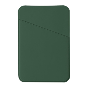Чехол для карты на телефон, самоклеящийся 65 х 97 мм, цвет зеленый, PU soft touch
