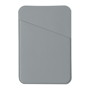 Чехол для карты на телефон, самоклеящийся 65 х 97 мм, цвет серый, PU soft touch