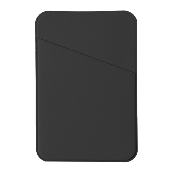 Чехол для карты на телефон, самоклеящийся 65 х 97 мм, цвет черный, PU soft touch