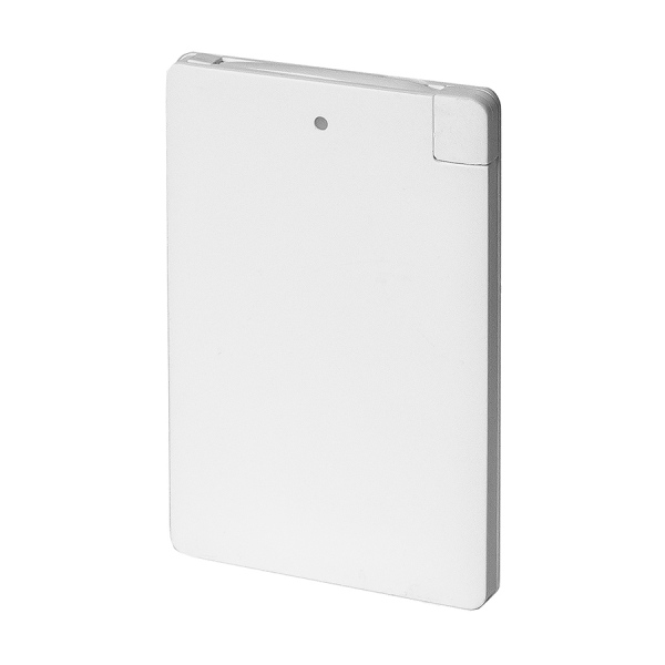Универсальный аккумулятор OMG Slimus 2.5 (2500 мАч), цвет белый, 9,6х6.2х0,66 см
