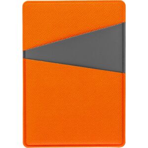Картхолдер Dual, цвет серо-оранжевый