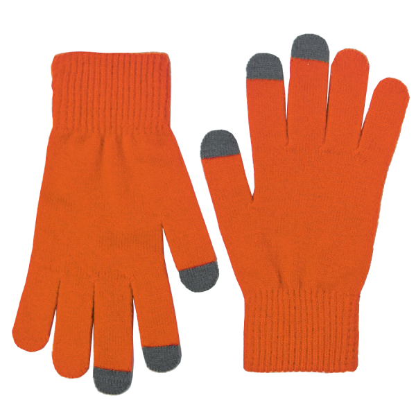 Перчатки сенсорные REACH, цвет оранжевый, 100%акрил
