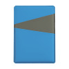 Чехол для карт Simply с тремя косыми карманами, цвет голубой/серый, PU