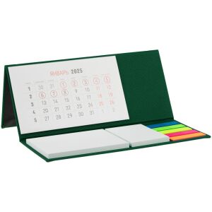 Календарь настольный Grade, цвет зеленый