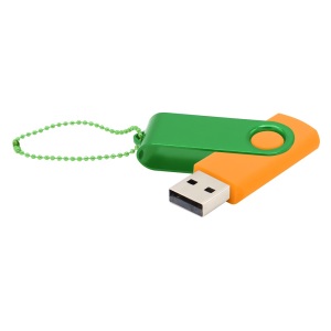 Флешка Designer To Go 2.0 USB 16Gb, цвет оранжевый/зеленый