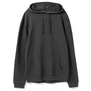 Толстовка с капюшоном унисекс Hoodie, цвет серый меланж (антрацит), размер XL