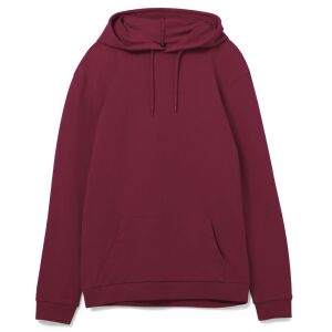 Толстовка с капюшоном унисекс Hoodie, цвет бордовая, размер M