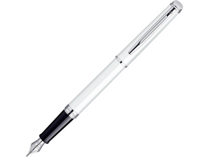 Ручка перьевая Waterman «Hemisphere White CТ F», белый/серебристый