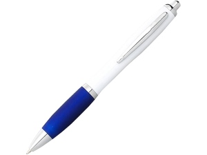 Шариковая ручка Nash, белый/ярко-синий, чернила синие