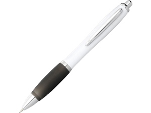 Шариковая ручка Nash, белый/черный, чернила синие