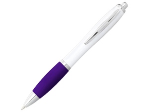 Шариковая ручка Nash, белый/пурпурный, чернила черный