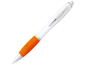 Шариковая ручка Nash, белый/оранжевый, чернила черный