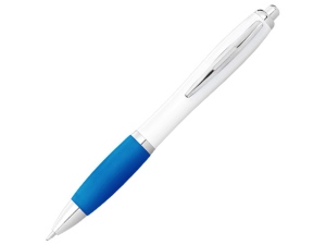 Шариковая ручка Nash, белый/аква, чернила синие