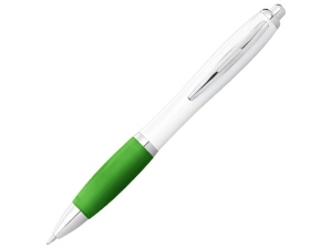 Шариковая ручка Nash, белый/лайм, чернила синие