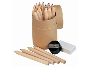 Набор из 24 карандашей с точилкой и ластиком «Художник»